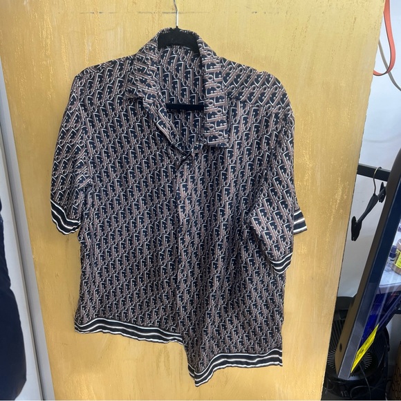 Dior Men’s Oblique Silk Button Down